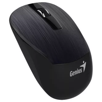 Genius NX-7015 fekete, egér, vezeték nélküli, optikai, 1600DPI, 3 gomb, kék szem érzékelő, USB, fekete, fekete
