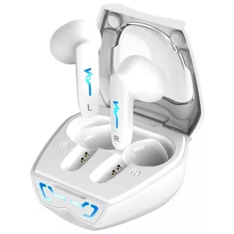 Genius HS-M920BT, Fejhallgató, vezeték nélküli, fülhallgató, mikrofon, 4 óra, LED háttérvilágítás, Bluetooth, USB-C, fehér