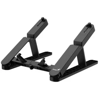 Genius G-Stand M200, állvány, 10-17" laptophoz/tablethez/telefonhoz, állítható, összecsukható, 10 kg teherbírású, fekete színű