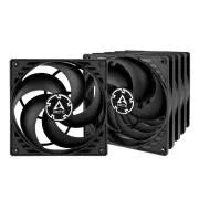 Arctic P14, 140x140x25 mm, 5 darabos ventilátor készlet, fekete, 3 tűs