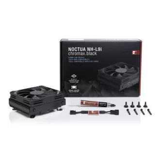 Noctua NH-L9i chromax.black, Intel LGA1150, LGA1151, LGA1155, LGA1156, AMD AM4, NM-AM4-L9aL9i-vel