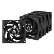 ARCTIC P8 PWM PST, 80x80x25 mm-es ventilátor, 3000 RPM, 4-pin, értékcsomag 5db