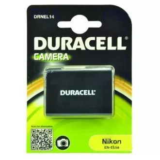 DURACELL akkumulátor - DRNEL14 a Nikon EN-EL14 készülékhez, fekete, 950 mAh, 7,4 V