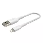 Belkin BOOST CHARGE™ villám/USB-A kábel, 15cm, fehér - tartós