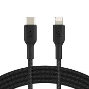 Belkin BOOST CHARGE™ villám/USB-C kábel, 2m, fekete - tartós