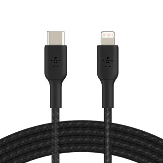 Belkin BOOST CHARGE™ villám/USB-C kábel, 2m, fekete - tartós