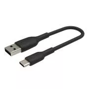Belkin BOOST CHARGE™ USB-C/USB-A kábel, 15cm, fekete