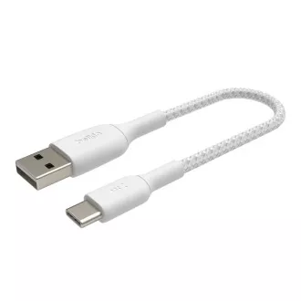 Belkin BOOST CHARGE™ USB-C/USB-A kábel, 15cm, fehér - tartós