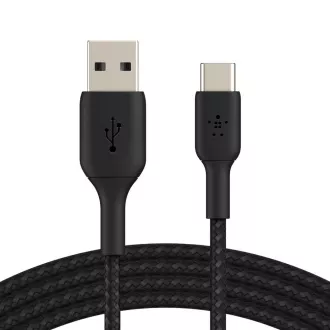 Belkin BOOST CHARGE™ USB-C/USB-A kábel, 2m, fekete - tartós Belkin BOOST CHARGE™ USB-C/USB-A kábel, 2m, fekete - tartós