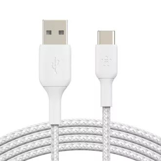 Belkin BOOST CHARGE™ USB-C/USB-A kábel, 2m, fehér - tartós