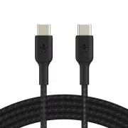 Belkin BOOST CHARGE™ USB-C/USB-C kábel, 1m, fekete - tartós