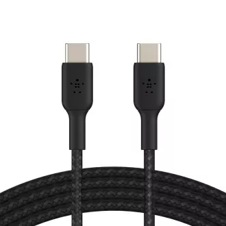Belkin BOOST CHARGE™ USB-C/USB-C kábel, 1m, fekete - tartós