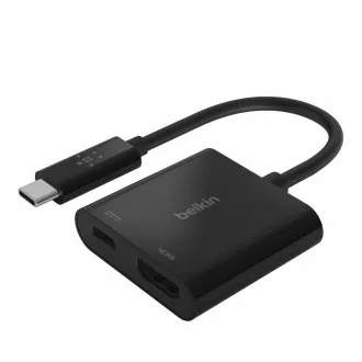 Belkin USB-C HDMI adapter   60W-os tápegység, fekete színű
