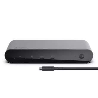 Belkin Thunderbolt 4 Pro Dock - 3 kijelző támogatása akár 8K-ig, TB4, USB-C, USB-A, HDMI, SD, GbE, Audio, Mac/PC