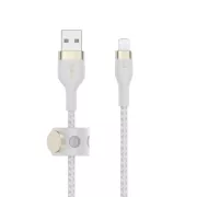 Belkin BOOST CHARGE™ villám/USB-A kábel, 3m, fehér - tartós PRO Flex