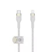 Belkin BOOST CHARGE™ villám/USB-C kábel, 3m, fehér - tartós PRO Flex
