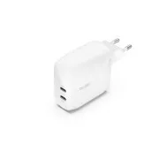 Belkin BOOST CHARGE™ Dual 60W USB-C Power Delivery PPS fali töltő, fehér