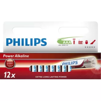Philips AAA Power alkáli elemek - 12db