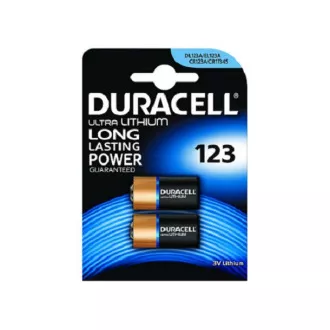 DURACELL akkumulátor - 123A 3V lítium akkumulátor, 3 V, 1500 mAh - 2 csomag DURACELL akkumulátor - 123A 3V lítium akkumulátor, 3 V, 1500 mAh - 2 csomag