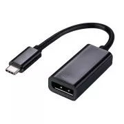 C-TECH C-típusú Displayport adapter, M/F, 15cm
