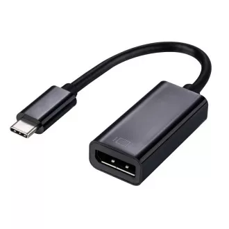 C-TECH C-típusú Displayport adapter, M/F, 15cm
