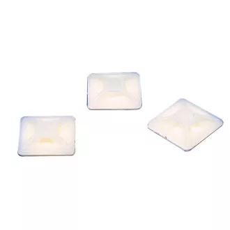 Fixapart CTMB 01 - öntapadó bilincs 3,6mm-es szalaghoz, 19x19mm, fehér