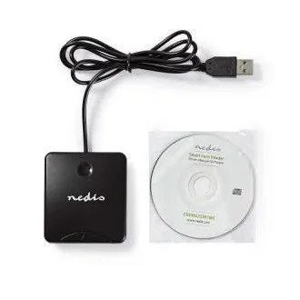 Nedis CRDRU2SM1BK - Smart Card Reader (ID, eCard), USB 2.0 Nedis CRDRU2SM1BK - Smart Card Reader (ID, eCard), USB 2.0