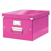 LEITZ univerzális Click&Store doboz, M méret (A4), rózsaszínű