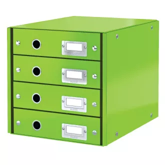 LEITZ Click&Store fiókos doboz, 4 fiókos, zöld