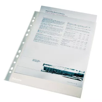 LEITZ Műanyag zsebek Esselte Premium A4, GC, 105 mic, 100 db-os dobozban