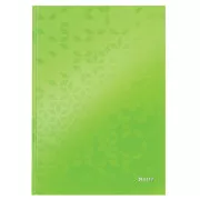 LEITZ jegyzetfüzet WOW, A4, vonalas, zöld