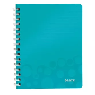 LEITZ jegyzetfüzet WOW A5, PP, vonalas, jégkék LEITZ jegyzetfüzet WOW A5, PP, vonalas, jégkék