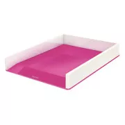 LEITZ kétszínű tárolódoboz WOW, fehér-rózsaszín