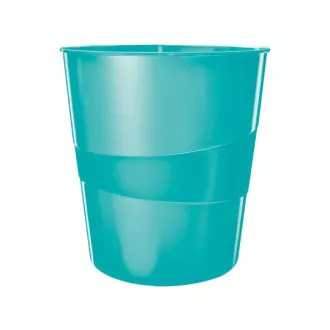 LEITZ Hulladékkosár WOW, jégkék