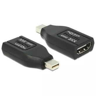 Delock Adapter mini Displayport hím > HDMI csatlakozó Delock Adapter mini Displayport hím > HDMI csatlakozó