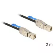 Delock kábel Mini SAS HD x 4 SFF 8644 hím > Mini SAS HD x 4 SFF 8644 hím 2 m