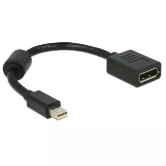 Delock adapter mini Displayport férfi > Displayport női, fekete Delock adapter mini Displayport férfi > Displayport női, fekete
