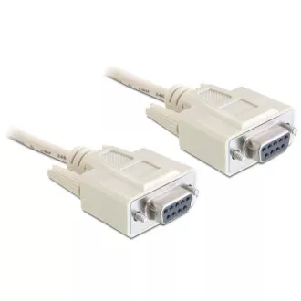 Delock soros kábel Null modem 9 tűs női/női 1,8 m Delock soros kábel Null modem 9 tűs női/női 1,8 m