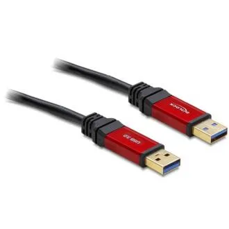 Delock USB 3.0-A hím–hím kábel, 5 m, Premium