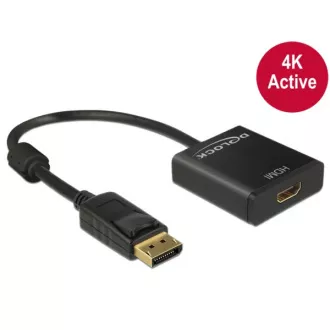 Delock Displayport 1.2 hím > HDMI csatlakozó 4K aktív fekete