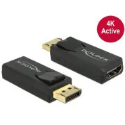 Delock Displayport 1.2 hím > HDMI csatlakozó 4K aktív fekete