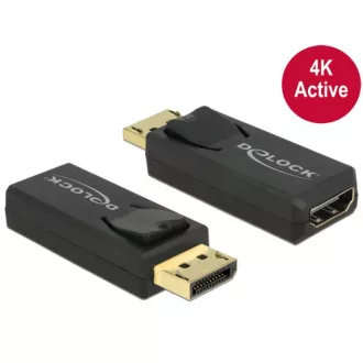 Delock Displayport 1.2 hím > HDMI csatlakozó 4K aktív fekete