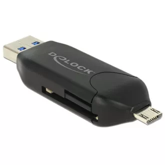 Delock Micro USB OTG kártyaolvasó   USB 3.0 A férfi