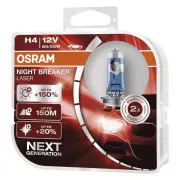 OSRAM izzó H4 12V, 60/55W Night Breaker Laser 64193NL - 2 darabos készlet