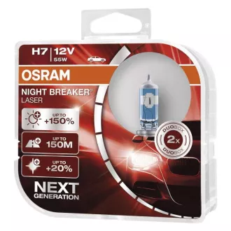 OSRAM izzó H7 12V, 55W Night Breaker Laser NG 64210NL - 2 darabos készlet OSRAM izzó H7 12V, 55W Night Breaker Laser NG 64210NL - 2 darabos készlet