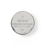 Nedis BALCR20325BL - Lítium gombelem CR2032 | 3 V | 5 db | Blistr