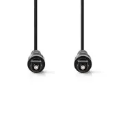 Nedis CAGB25000BK10 - Optikai audiokábel | TosLink dugó - TosLink dugó | 1 m | Fekete