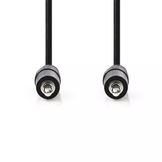 Nedis CAGB22000BK10 - Sztereó audiokábel | 3,5 mm-es dugó - 3,5 mm-es dugó | 1 m | Fekete