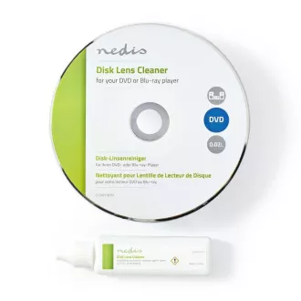 Nedis CLDK110TP - Lemezoptika tisztító | Blu-ray | DVD | 20 ml