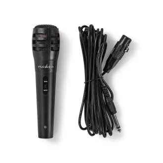 Nedis MPWD15BK – Vezetékes mikrofon | Érzékenység: -72 dB ± 3 dB | 80 Hz – 12 kHz | 5 m Nedis MPWD15BK – Vezetékes mikrofon | Érzékenység: -72 dB ± 3 dB | 80 Hz – 12 kHz | 5 m